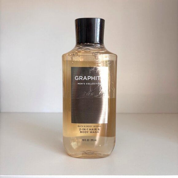 Bath & Body Works Graphite Mens Collection 2-In-1 Hair & Body Wash 10 Fl Oz - Picture 1 of 3